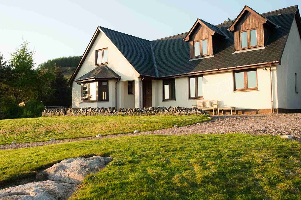 Otterburn B&B exterior at sunset Otterburn exterior at sunset
